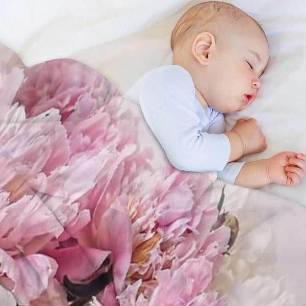 Peonies All-season Throw Blanket