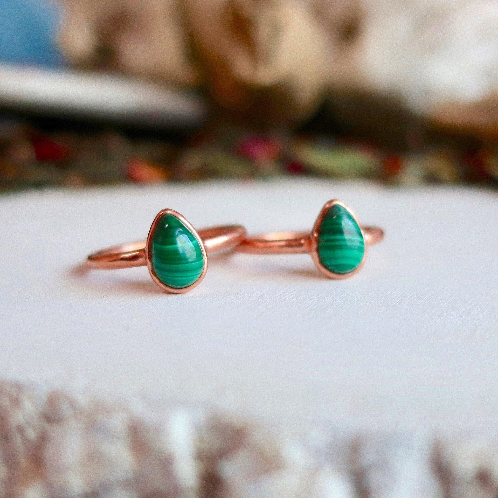 Copper Malachite Ring – Grounded Heart Energy | By Blackbird & Sage