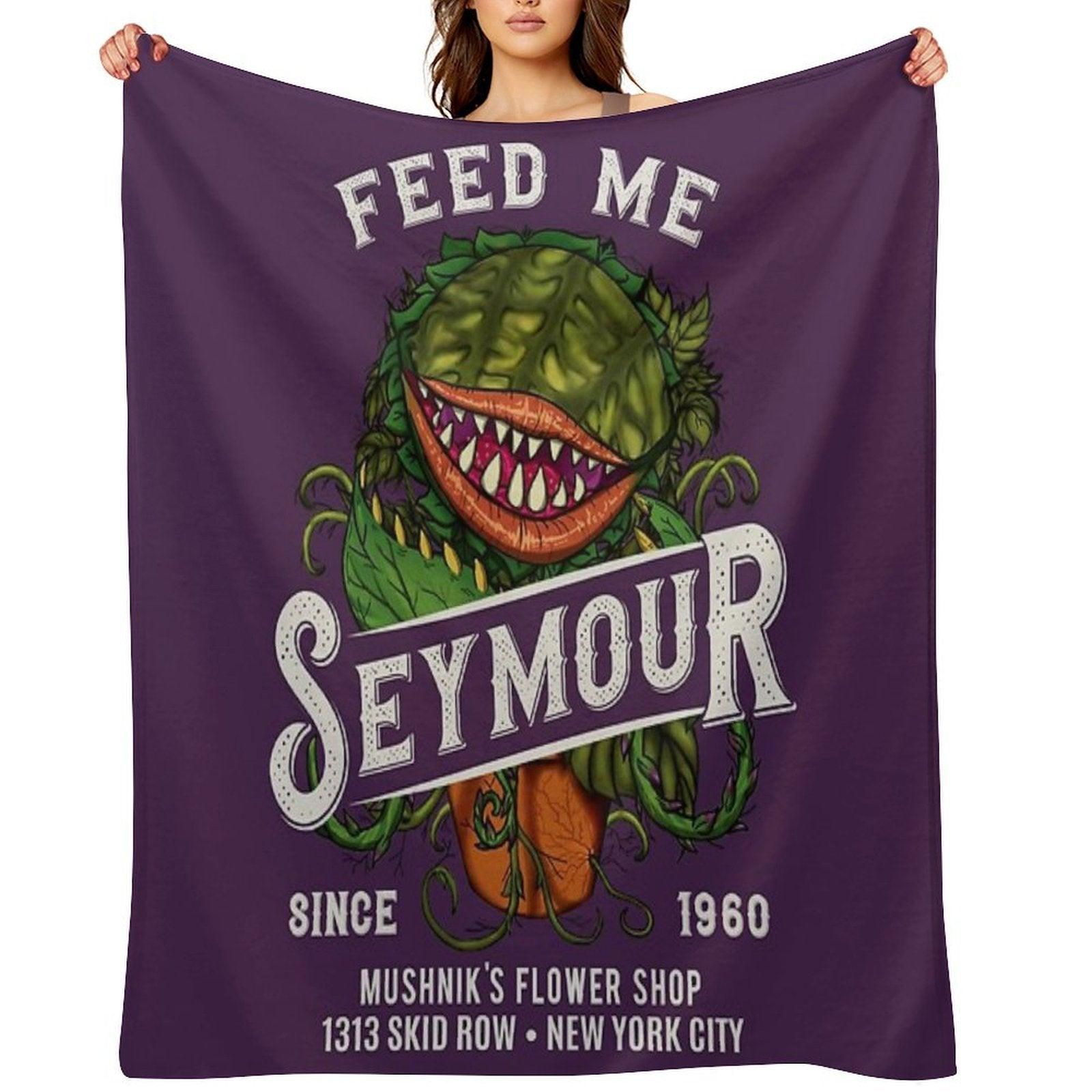 Feed Me Seymour Throw Blanket
