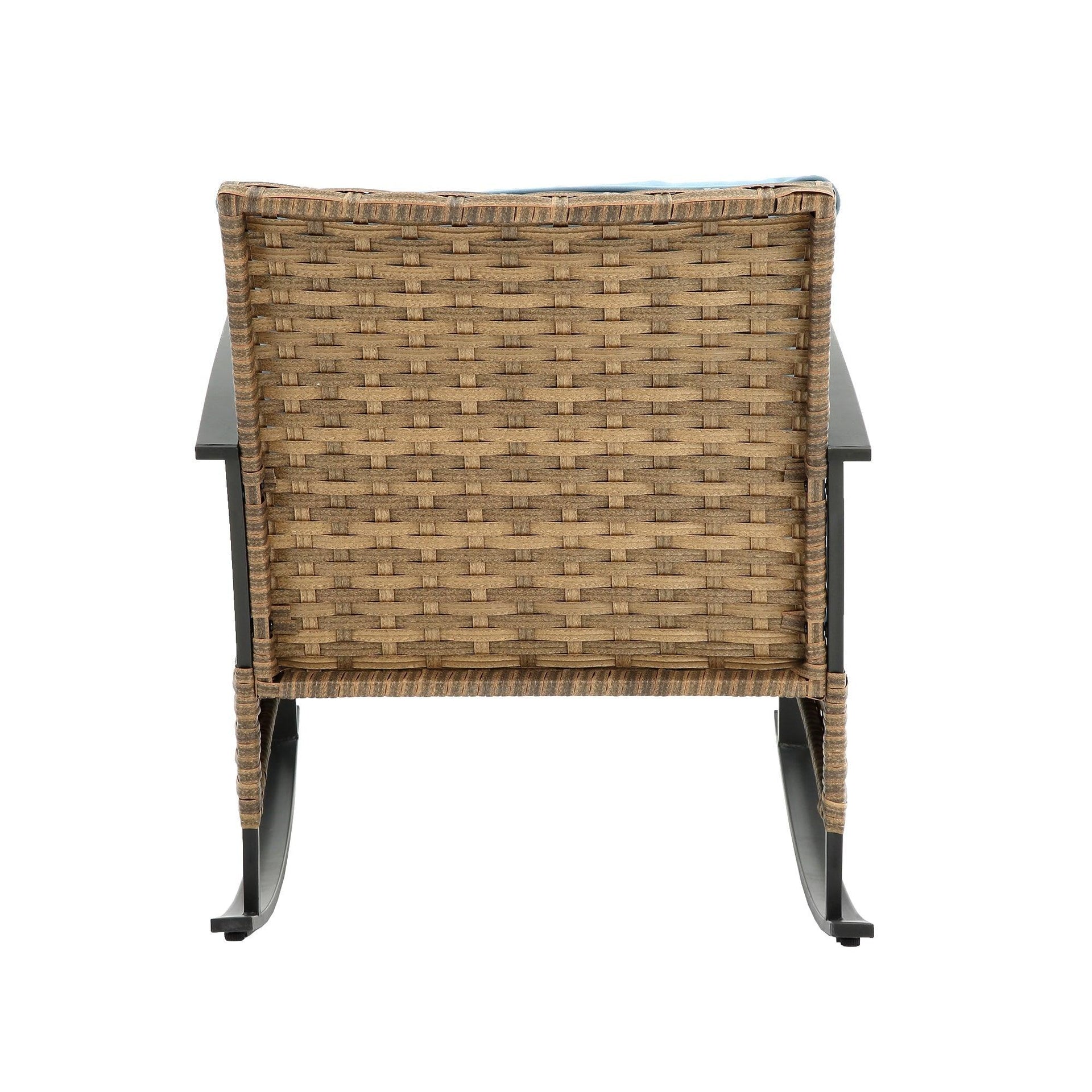 Outdoor Rocking Rattan Set