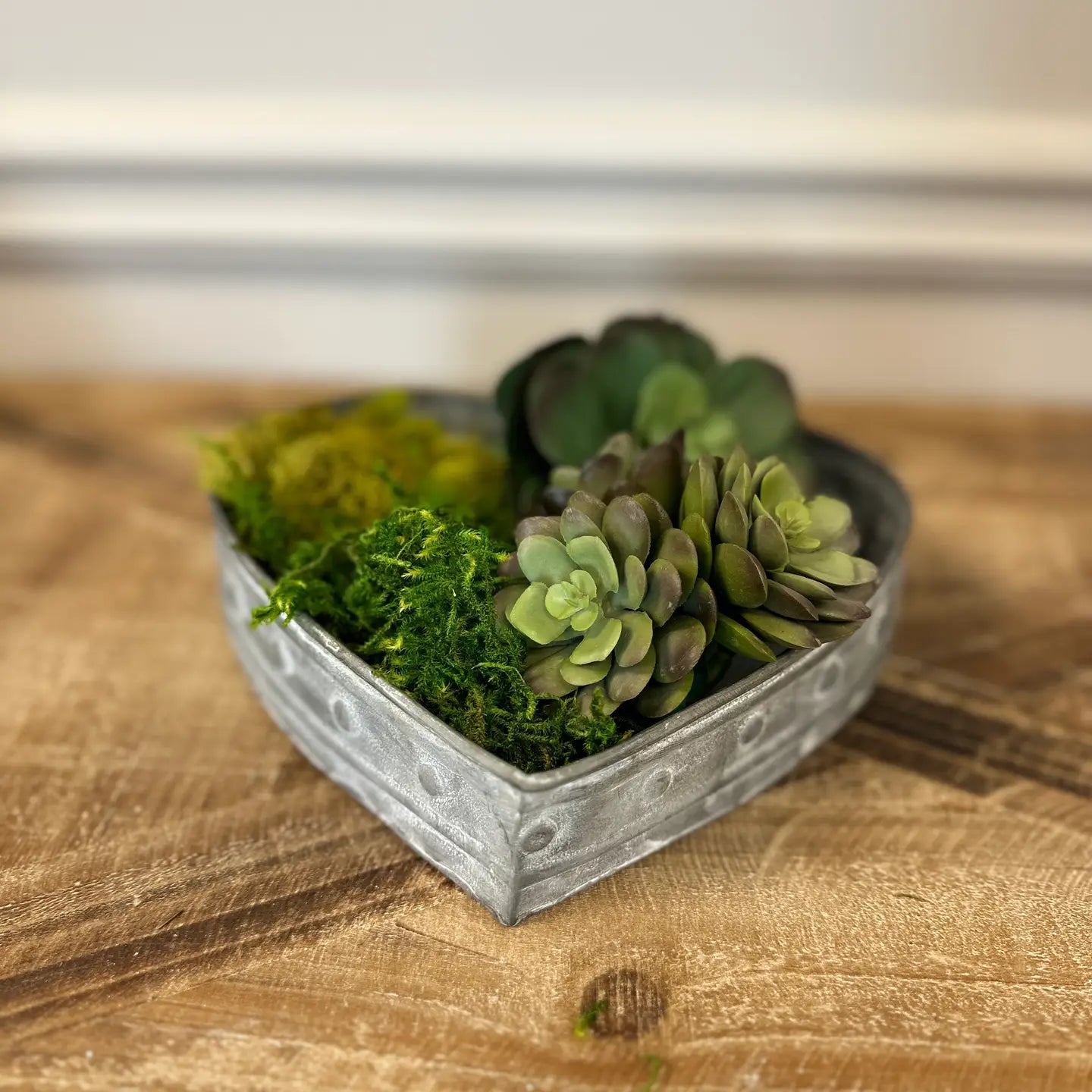 Metal Heart Tray - Set of 3