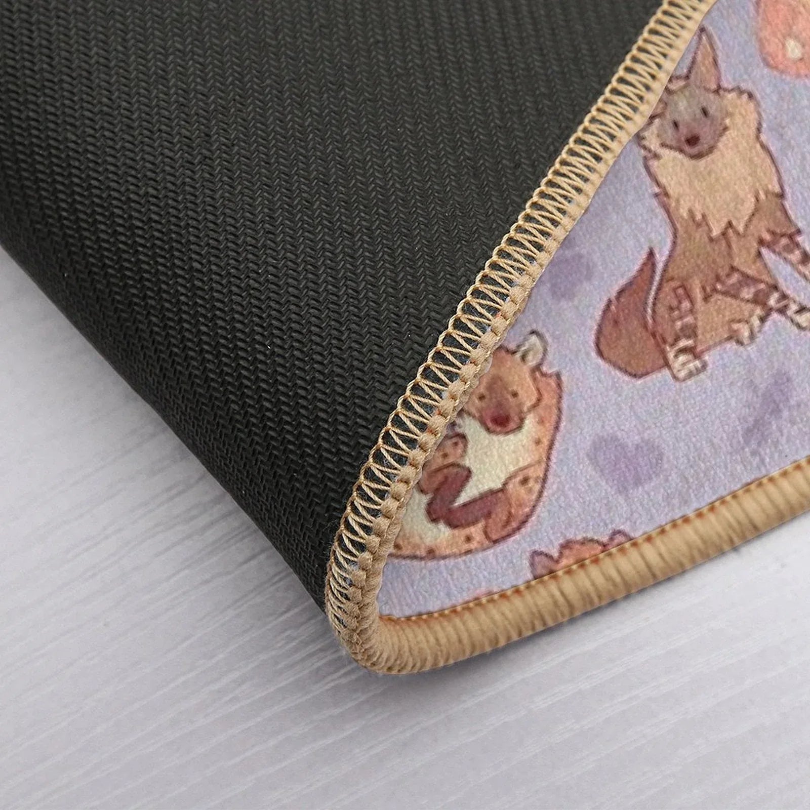 Hyenas in Lavender  Multi-Purpose Bath Mat