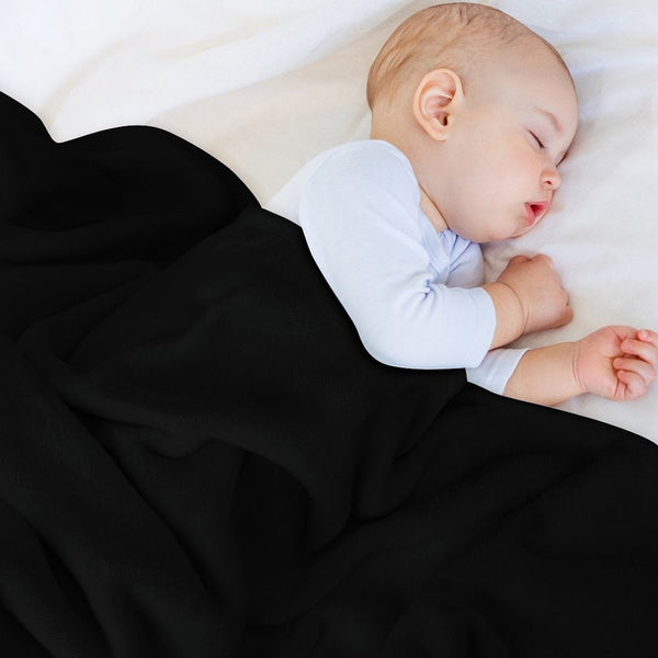 Jeremy Bearimy in White (with Notation) Easy Care Throw Blanket