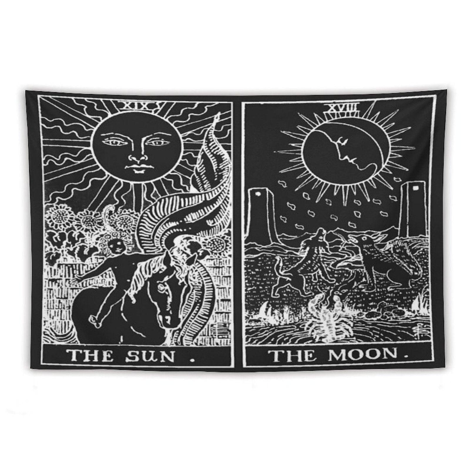 The Sun And Moon Tarot Cards  Pearl & Obsidian Tapestry