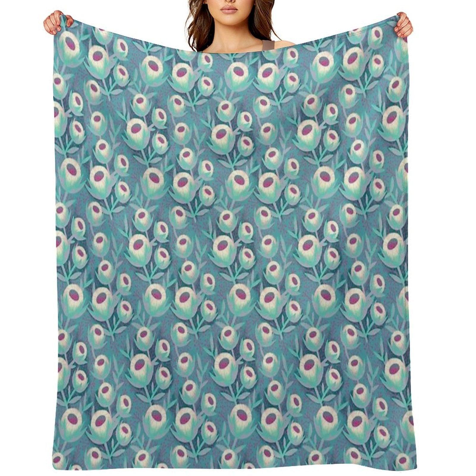 Sugar Cookie Blossoms Throw Blanket