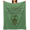 Thus Spins The Wheel of Time Easy Care Throw Blanket