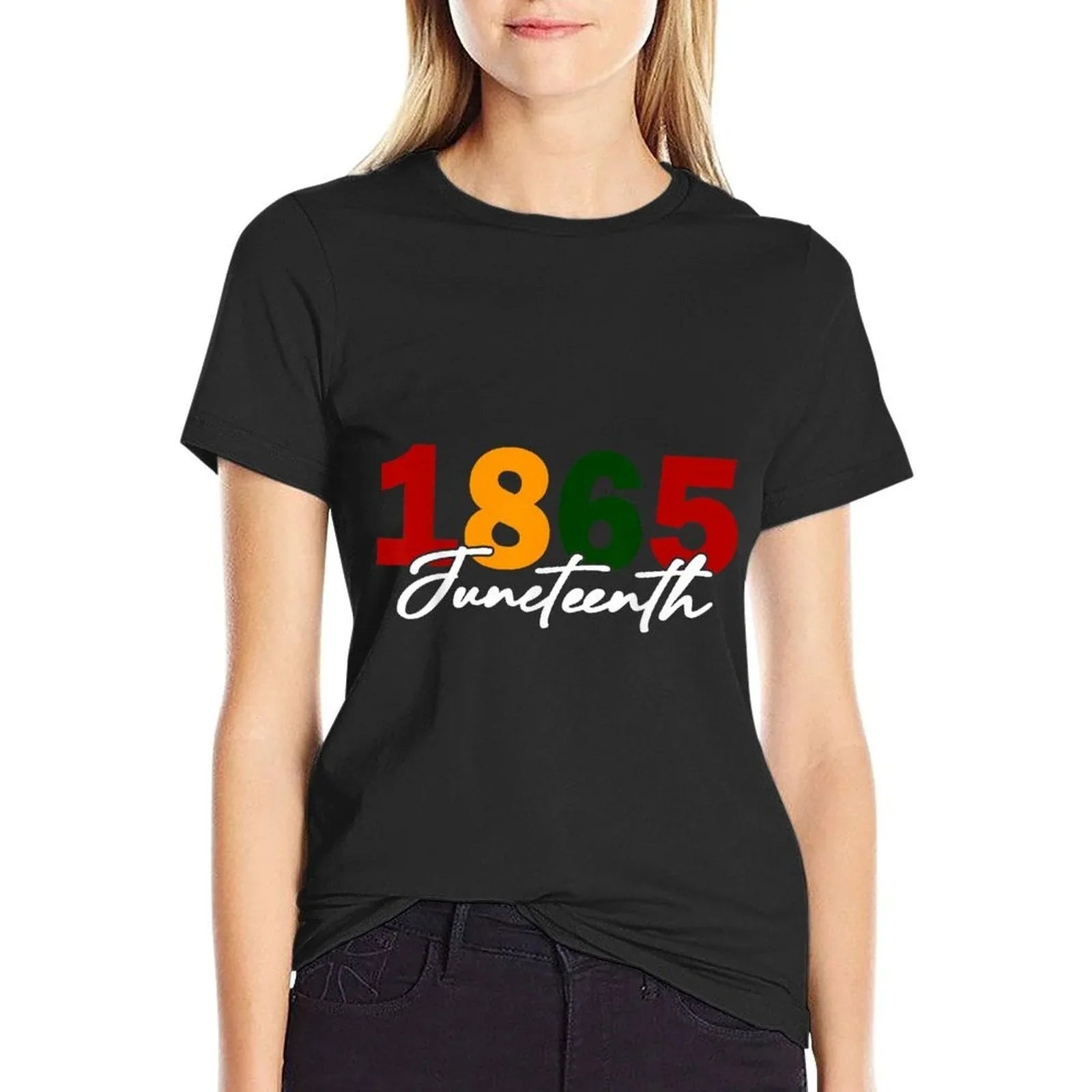 Juneteenth 2025 Women Men African American Juneteenth 1865  Cotton T-Shirt