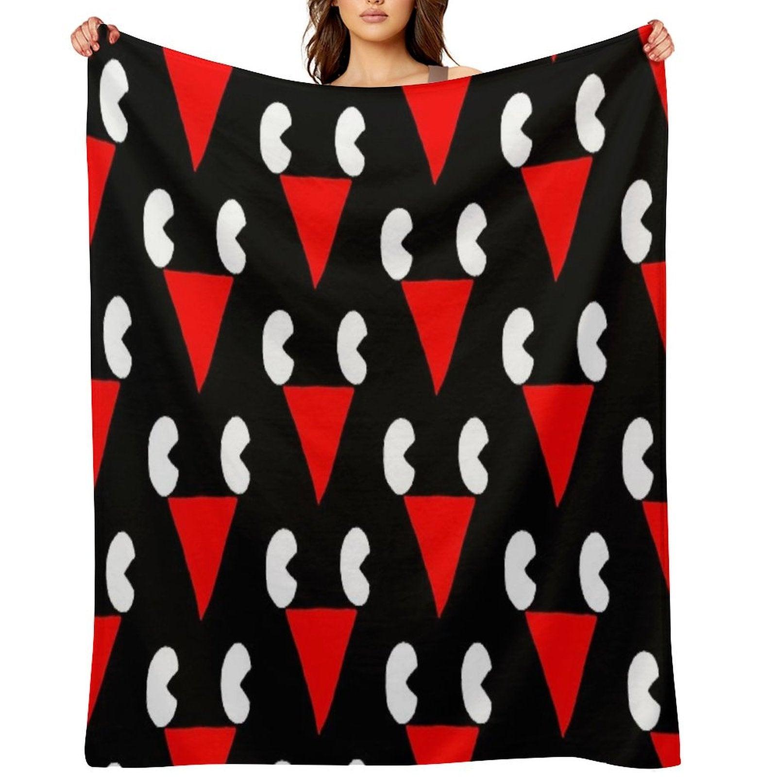 Lil Darkie Merch Lil Darkie Face Logo Gift Halloween Day, Thanksgiving, Christmas Day Throw Blanket