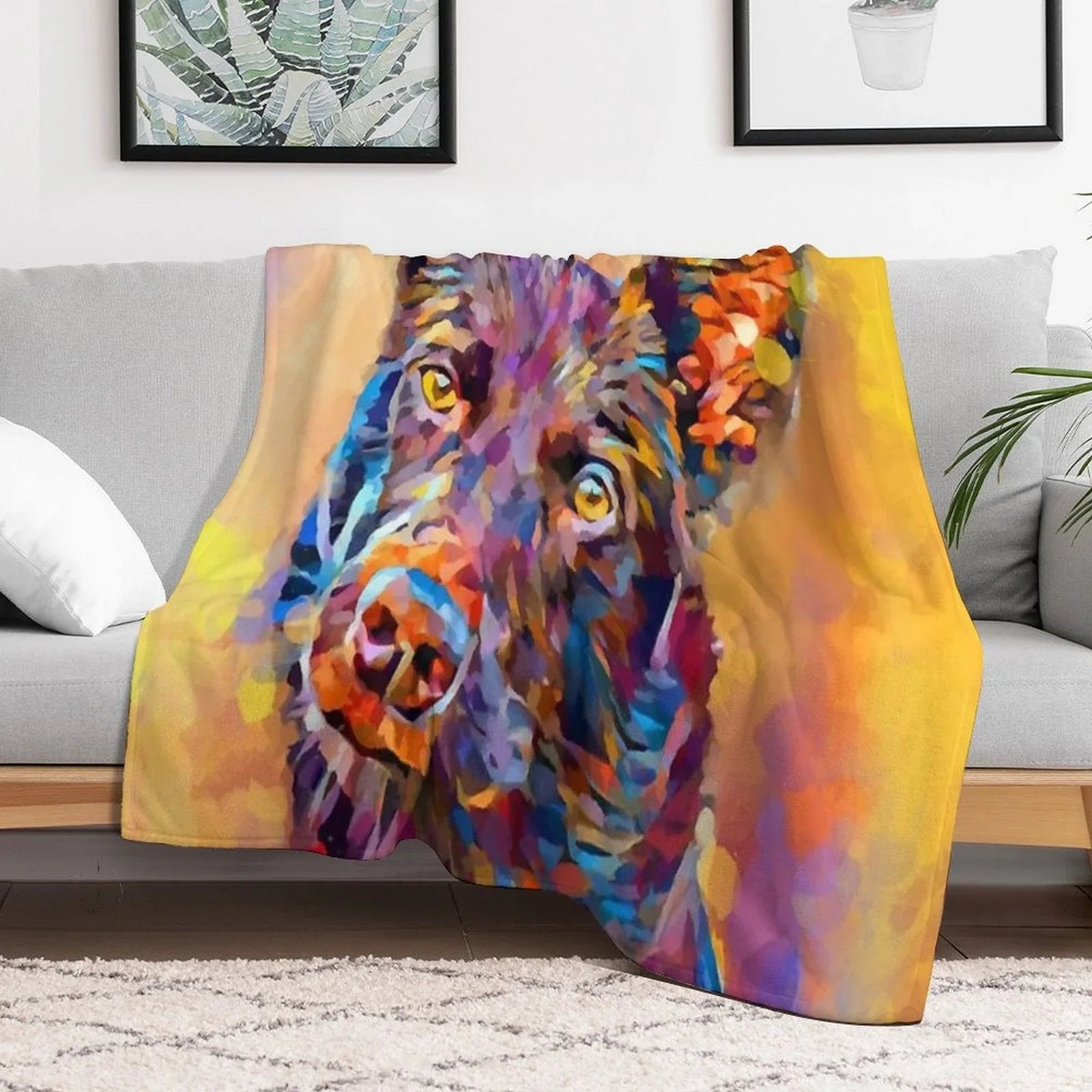 Kelpie Throw Blanket