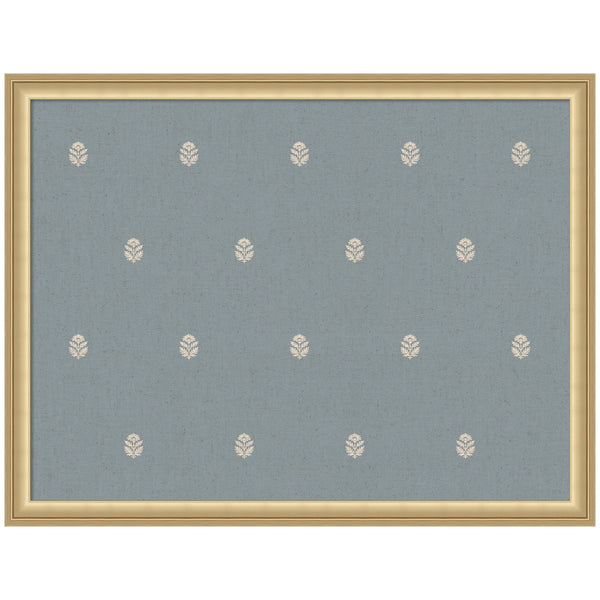 Pinboard Blue Botanical Block Print