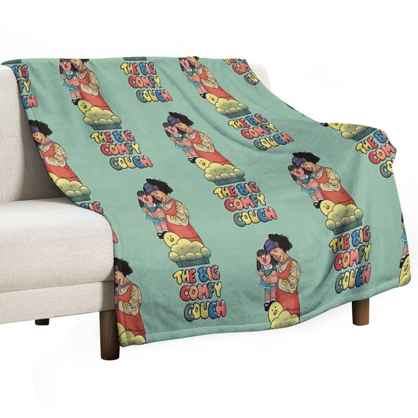 Loonette And Molly (The Big Comfy Couch) Machine-washable Throw Blanket