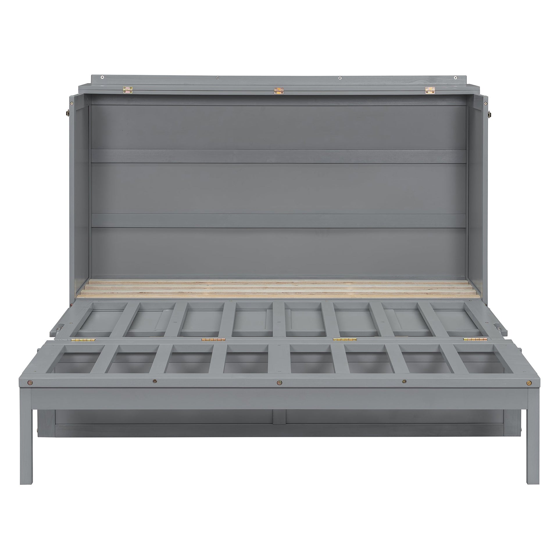 Queen Size Murphy Bed, Gray