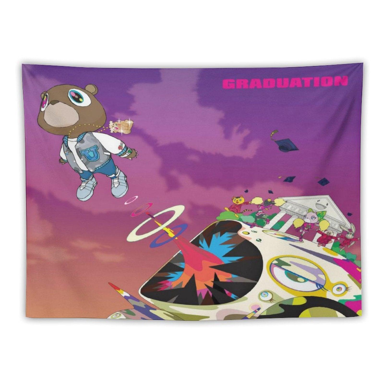 Kanye West Rapper Graduation Tapestry