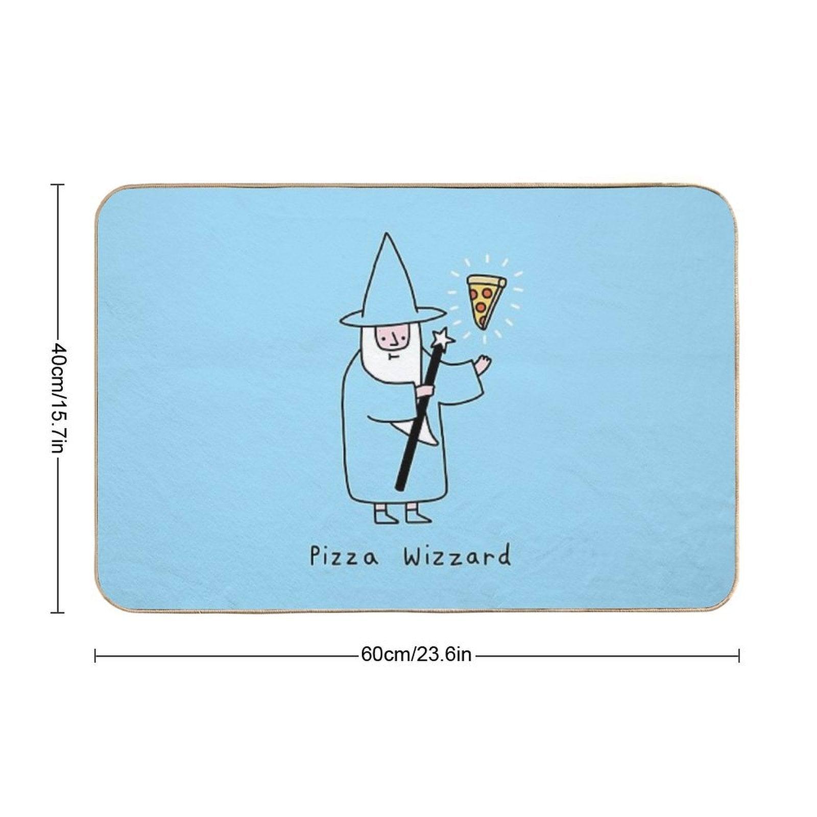 Pizza Wizzard  Rapid-Drying Bath Mat