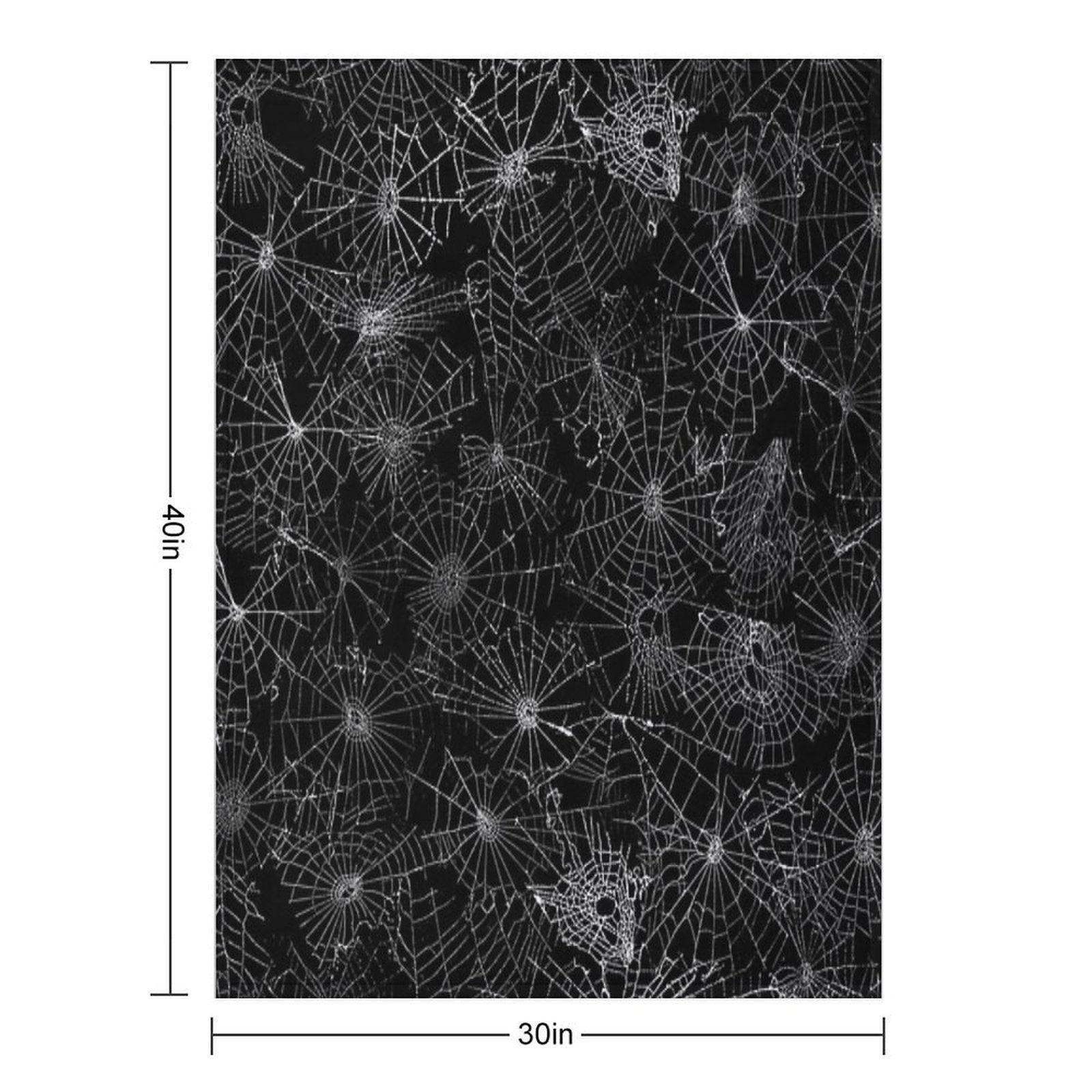 White Cobwebs Throw Blanket
