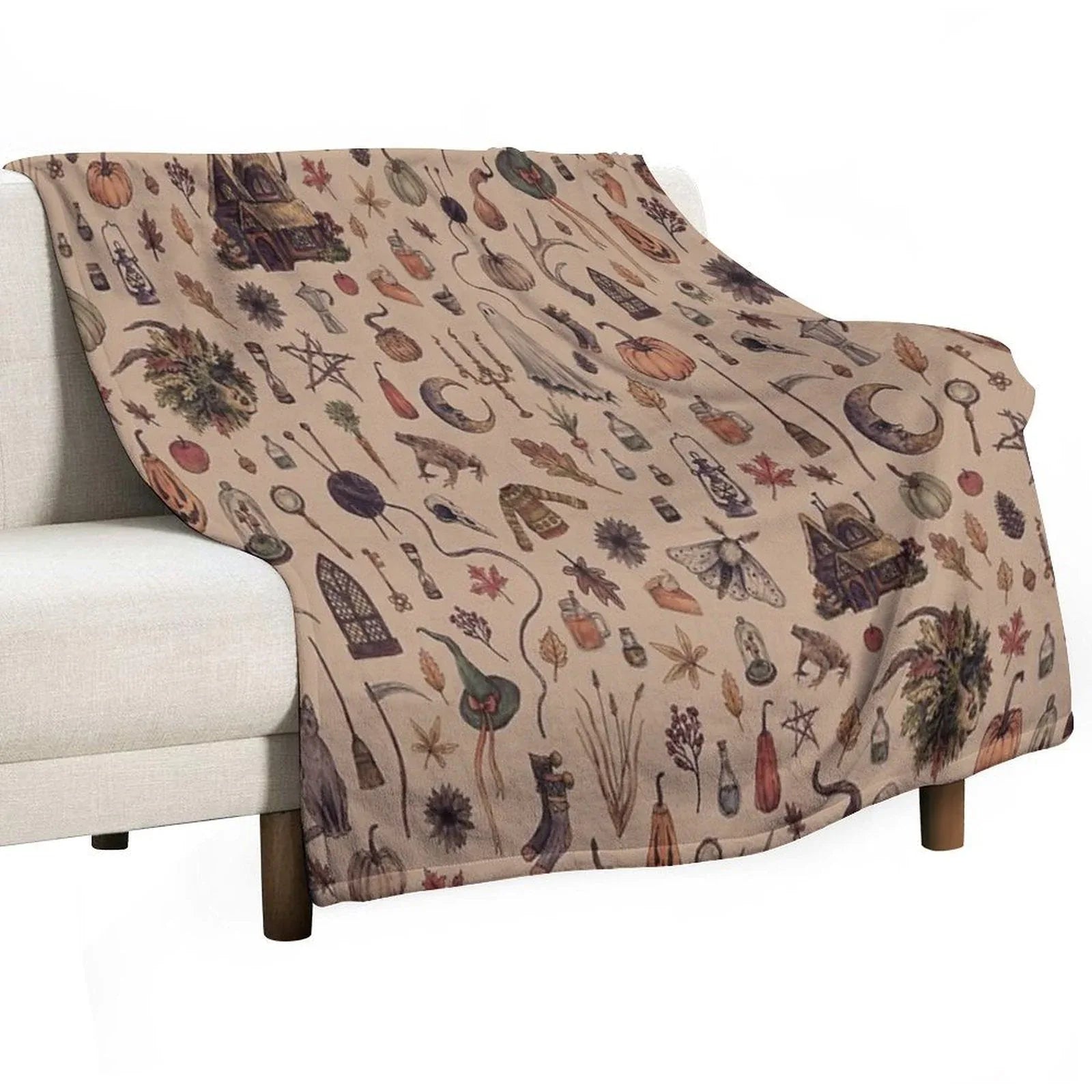 Rustic Brown Cozy Crone Throw Blanket