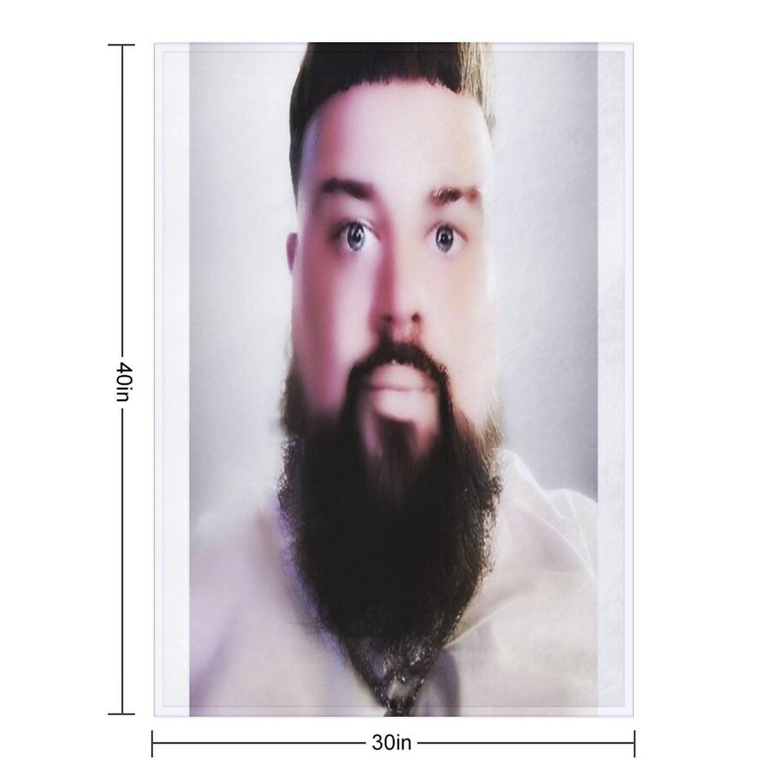 Joeyy Airbrush Squareprint Throw Blanket