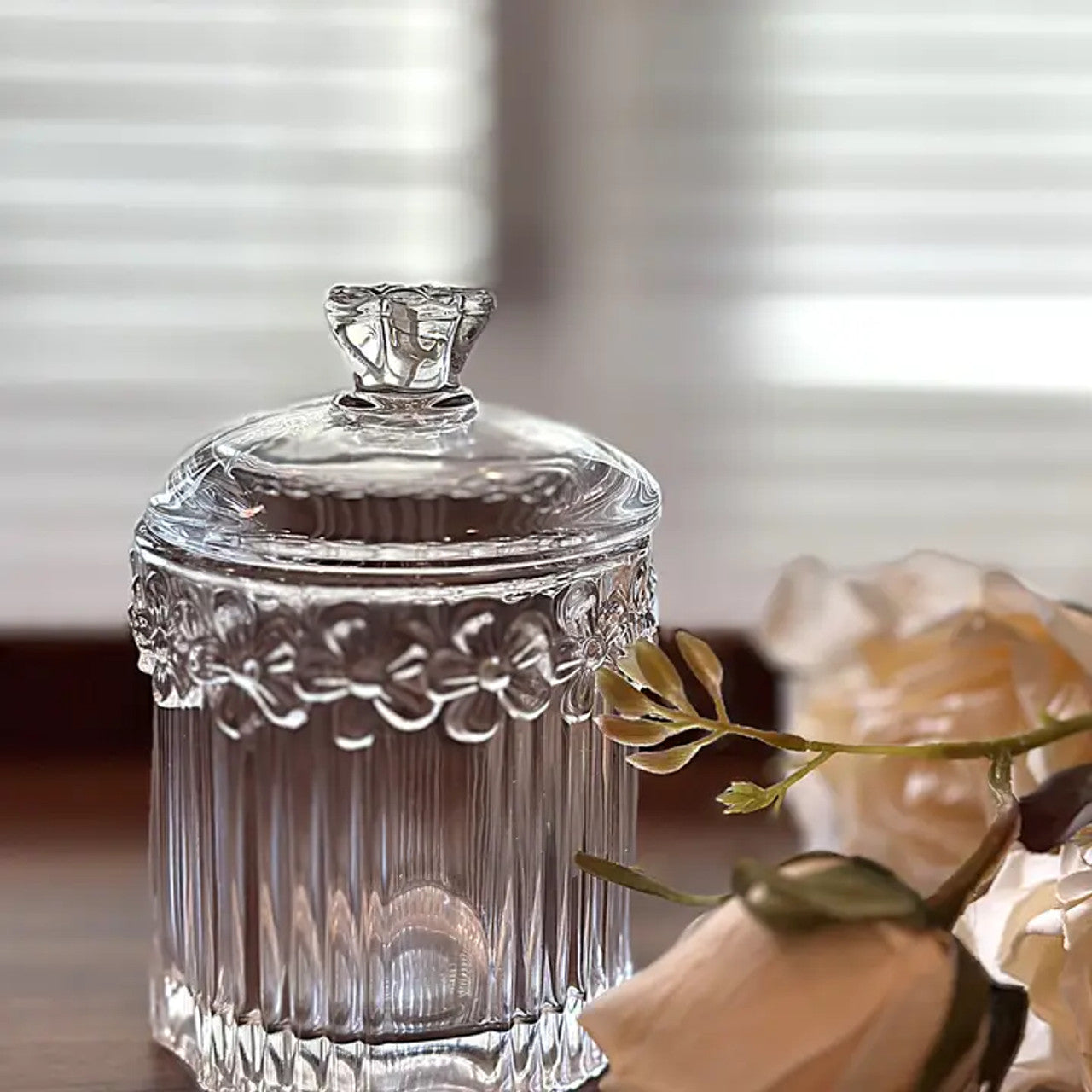 Crystal Glass Storage Jar