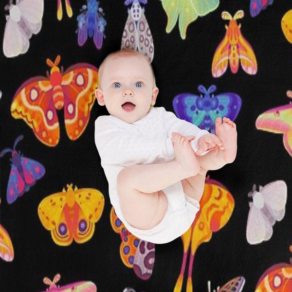 Moth Throw Blanket