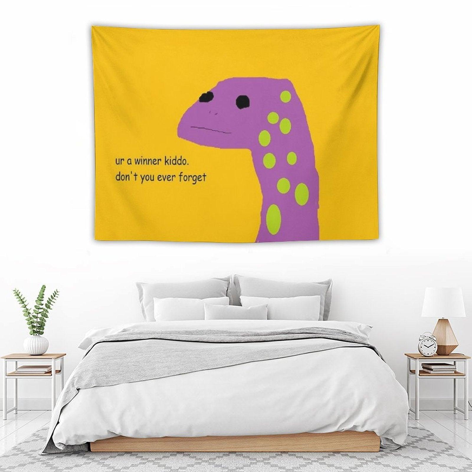 Motivational Lizard Tapestry