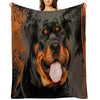 Rottweiler  - Metzgerhund Digital Art Compact Throw Blanket
