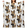 African Wild Dog Compact Throw Blanket