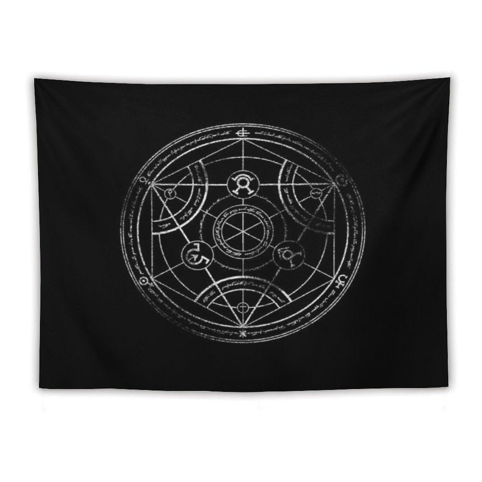 Human Transmutation Circle - Chalk Tapestry