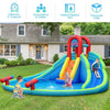 Inflatable Water Slide Bounce House with Mighty Splash Pool - Blue