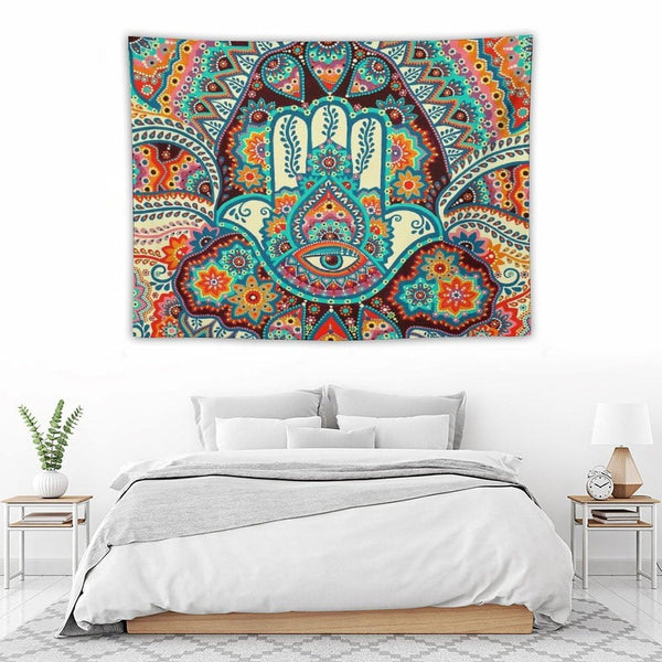 Hamsa Hand Tapestry