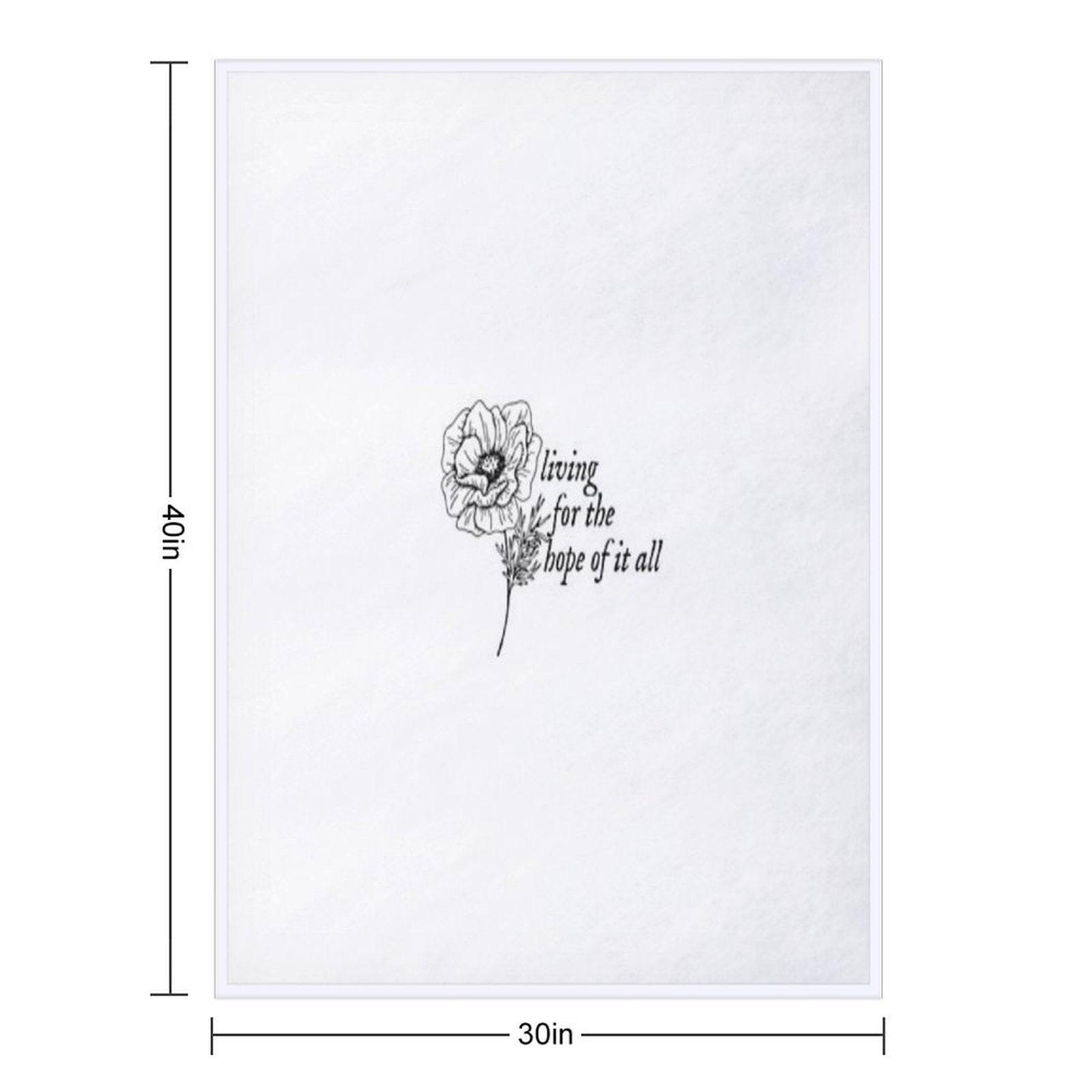 Taylor Swift - August Lyrics Throw Blanket