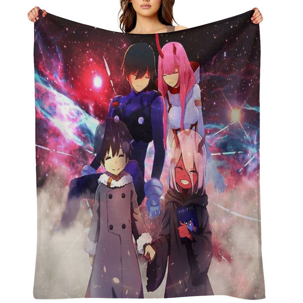 Darling In The FranXX 3 Wrinkle-free Throw Blanket