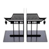 Chinese Style Desktop Decorated Bookends - Black