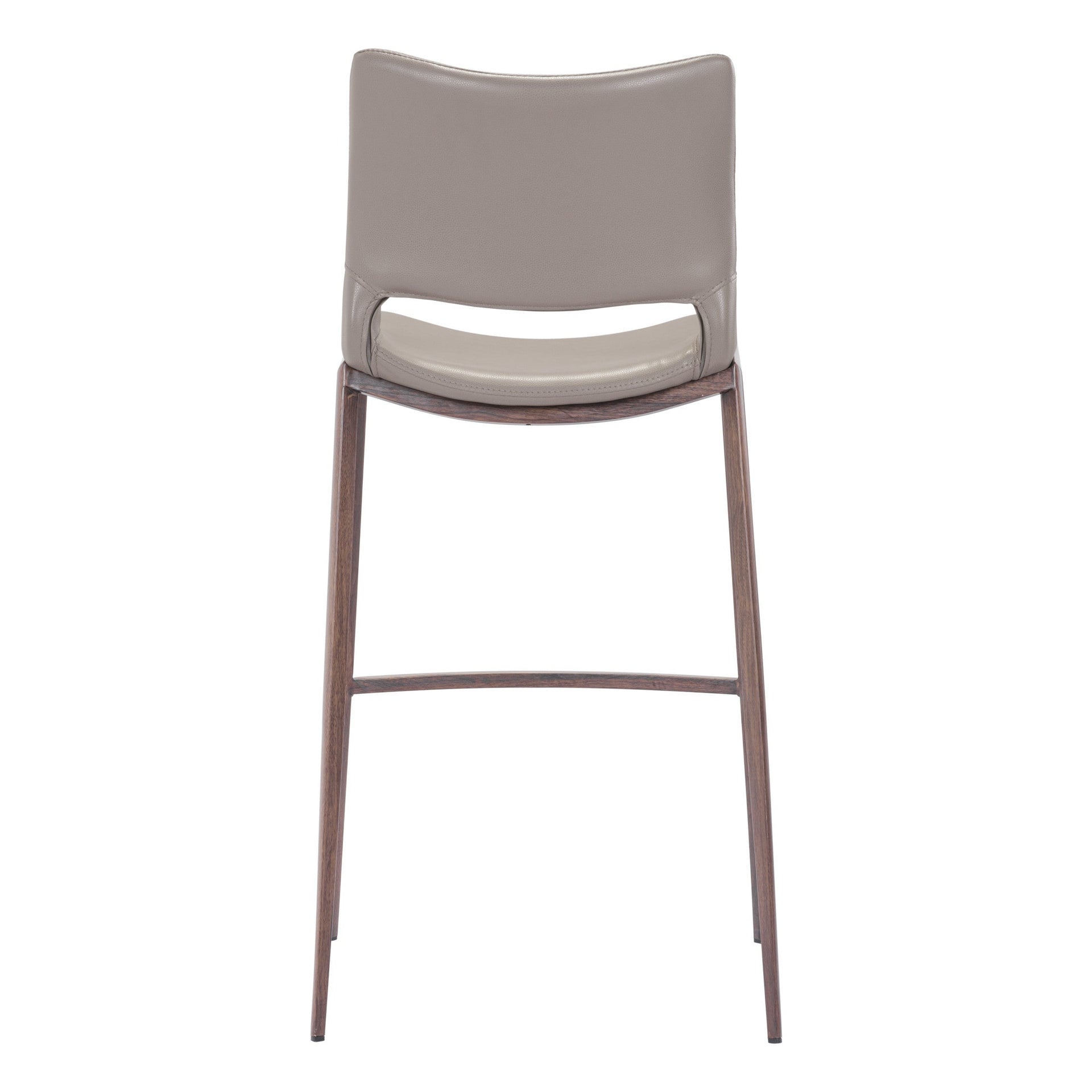Ace Barstool (Set of 2) Brown & Walnut