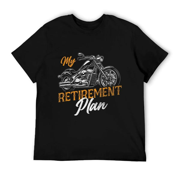 Classic Retired Motorcycle Biker My Retirement Plan Grandpa T-Shirt