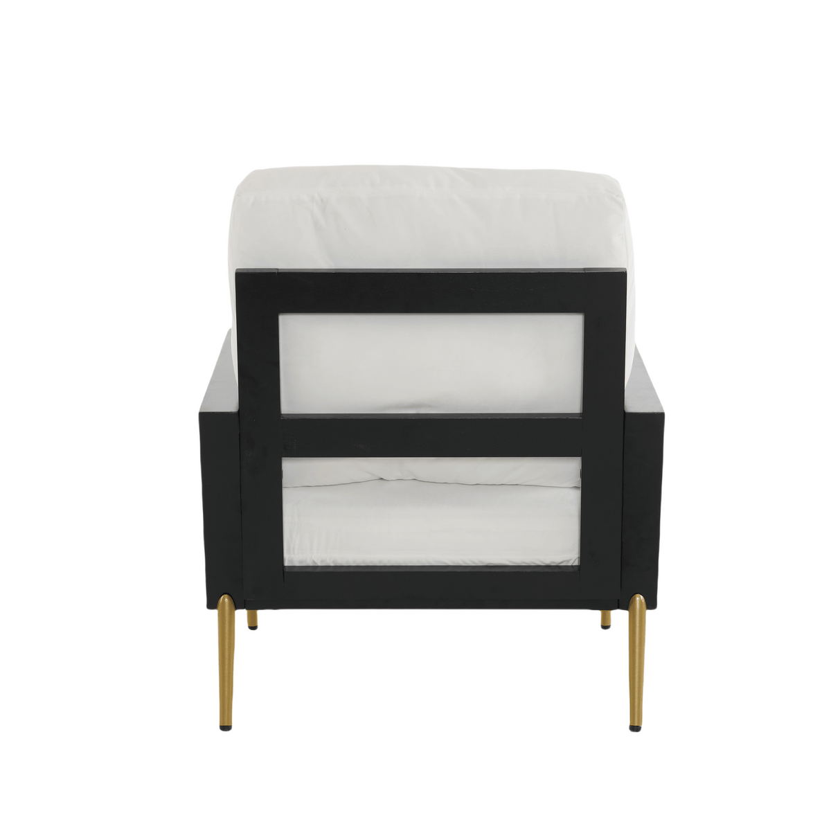 Mid-Century Modern Armchair with Solid Wood Frame
