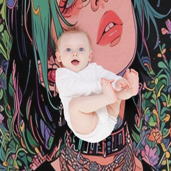 Billie's Hair Inspired Avatar Versatility Throw Blanket