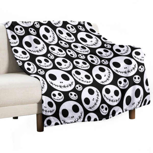 Halloween Skeleton Jack Skellington Pattern Skelington Versatility Throw Blanket