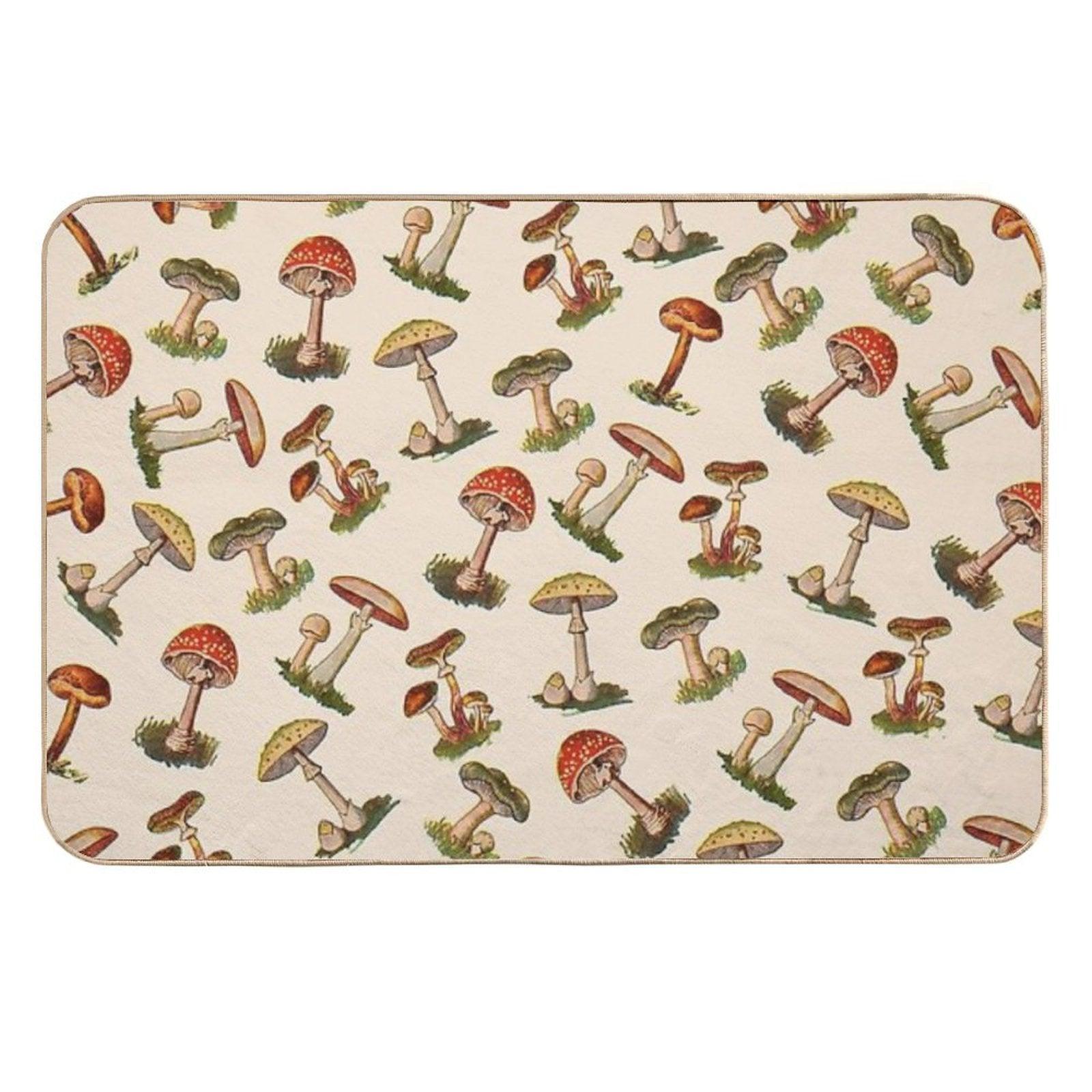 Mushrooms  Multi-Purpose Bath Mat