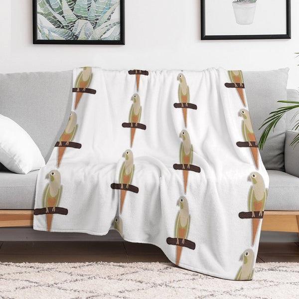 Pineapple Conure Plush Throw Blanket