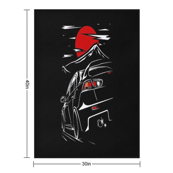Mitsubishi Lancer Evo X Compact Throw Blanket