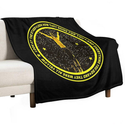 Coldplay Yellow Lyrics Eco-conscious Throw Blanket