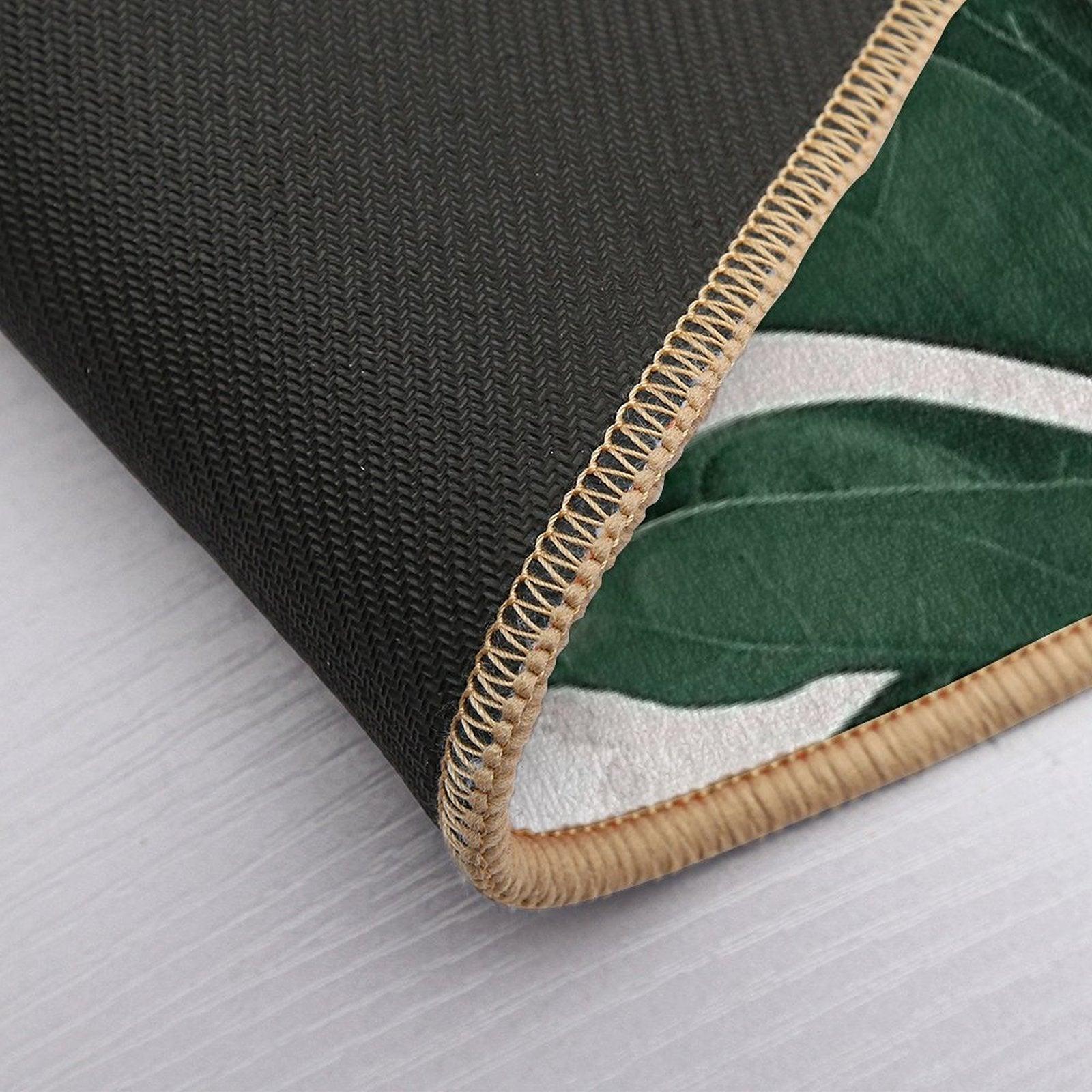 Fiddle Leaf Abstract - Naturelle #1 #minimal #wall #decor #art Bath Mat