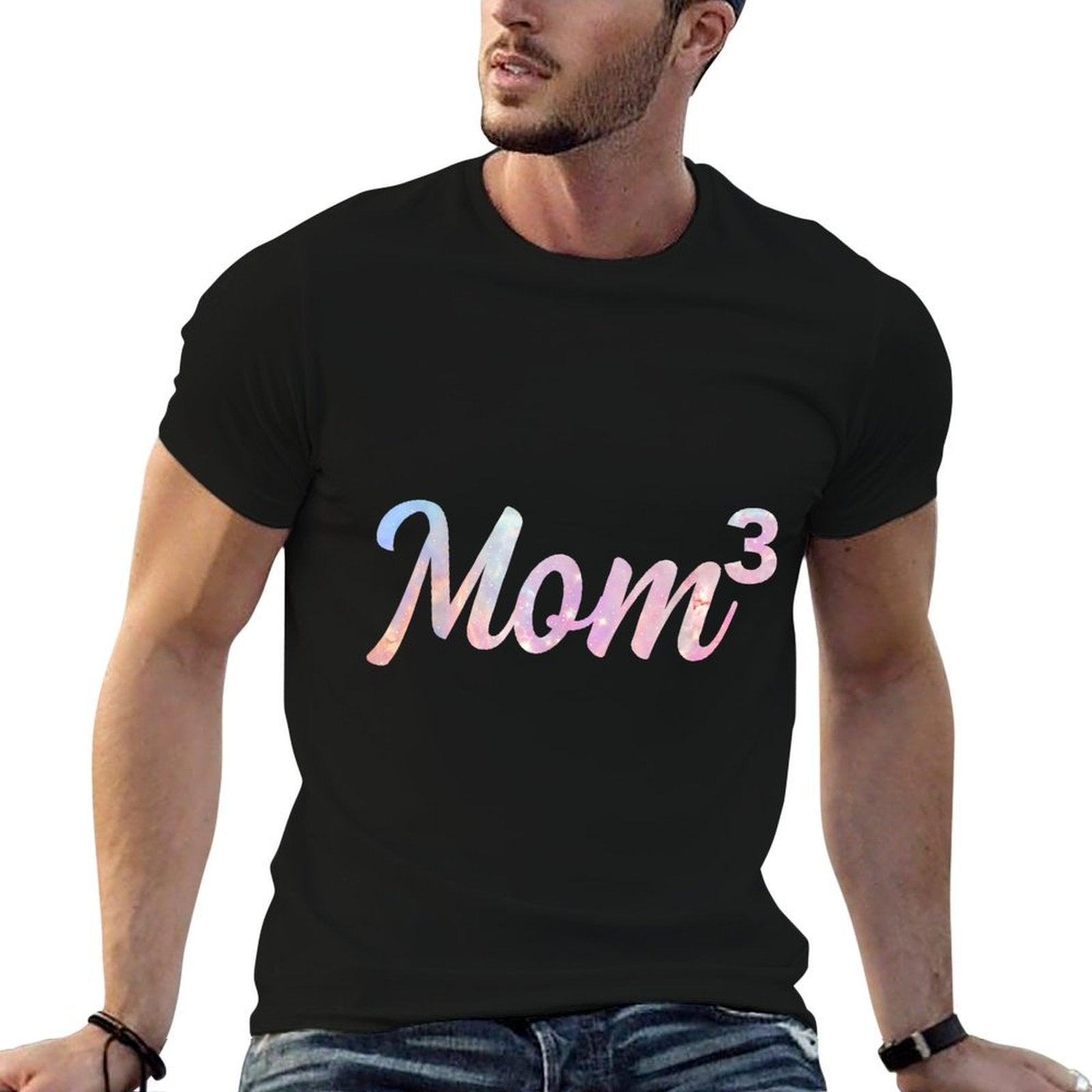 Mom3 Mom of 3 Mother of Three Kids Mama Mothers Day T-Shirt