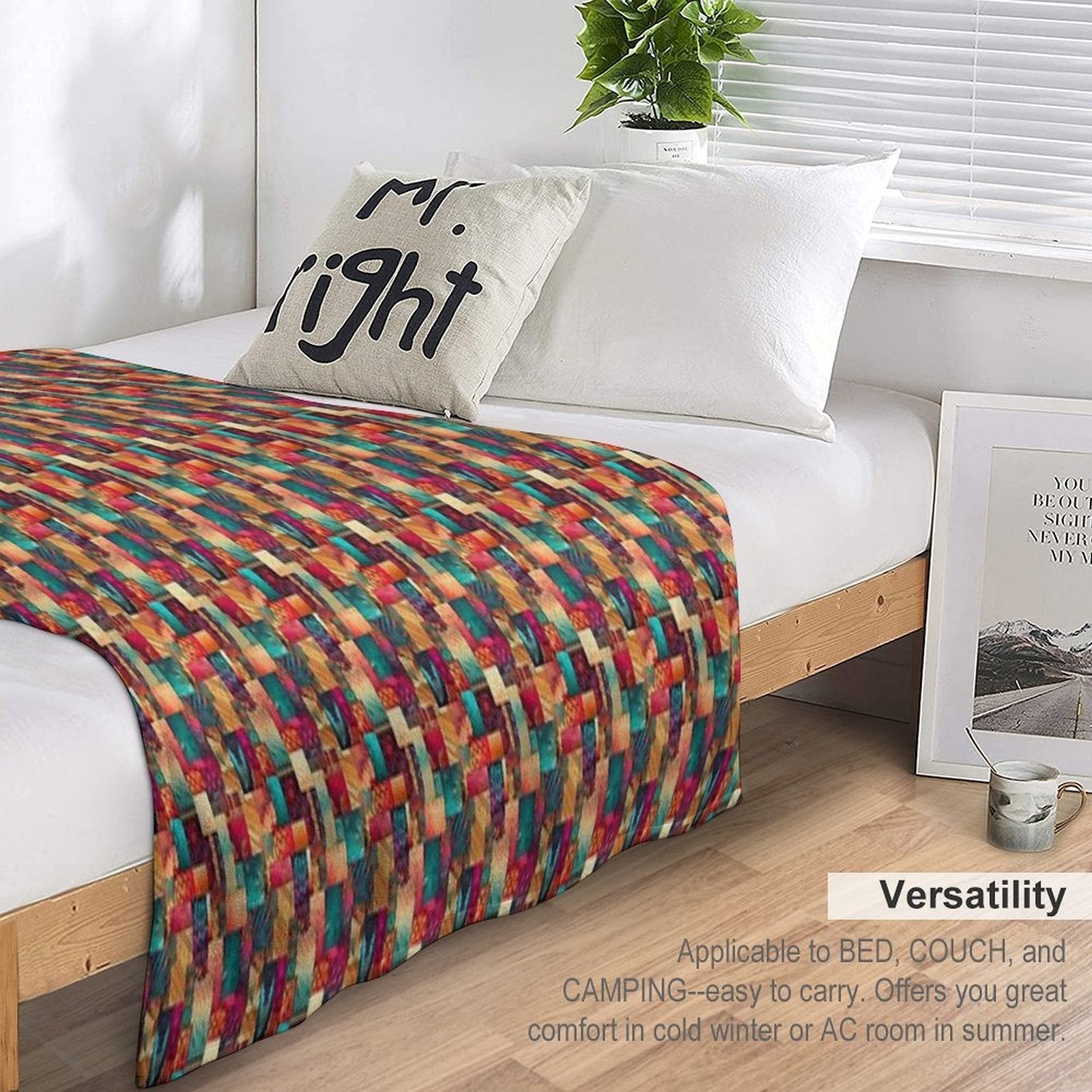 Patchwork Durable Throw Blanket