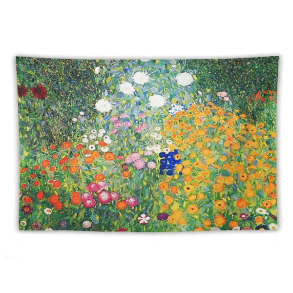 Flower Garden by Gustav Klimt Tapestry