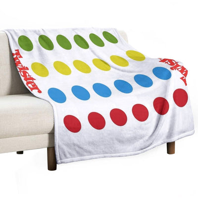 Twister Shower Curtain Sustainable Throw Blanket