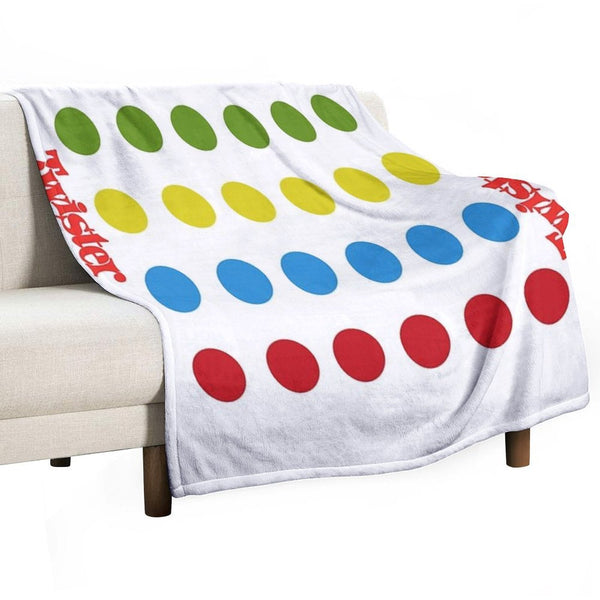 Twister Shower Curtain Sustainable Throw Blanket