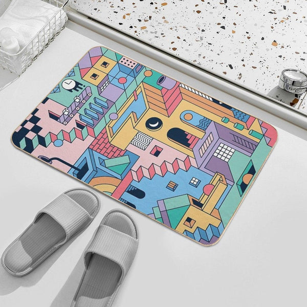 80's Escher Bath Mat