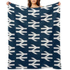 British Rail White Eco-conscious Throw Blanket