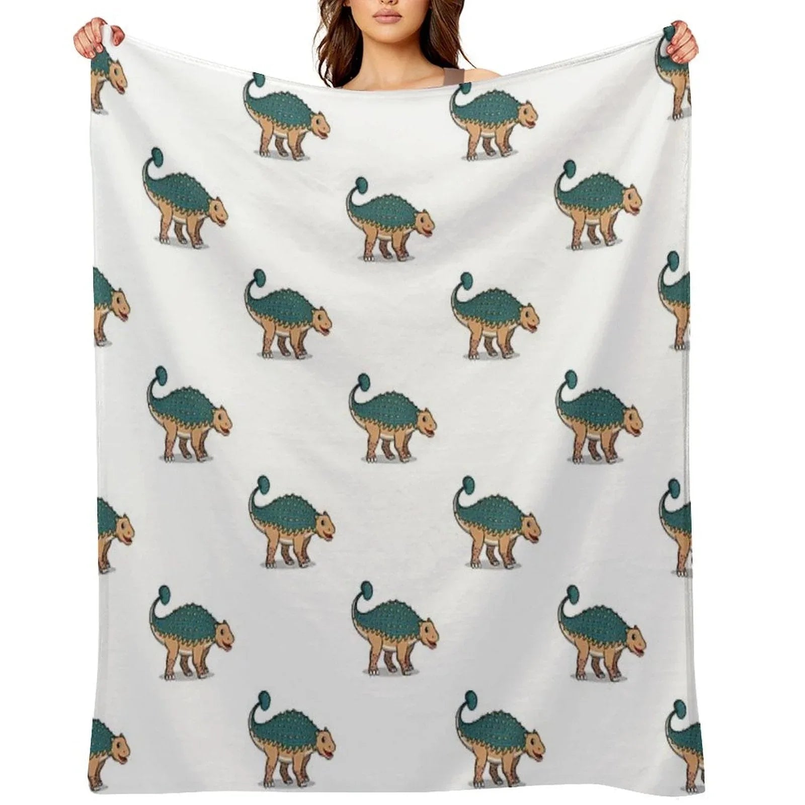 Ankylosaurus Throw Blanket